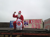 Archivfoto von Weihnachten 2012 am Protestwagen